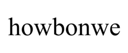 HOWBONWE trademark