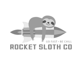 GO FAST · BE CHILL ROCKET SLOTH CO trademark