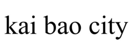 KAI BAO CITY trademark