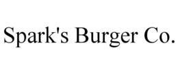 SPARK'S BURGER CO. trademark
