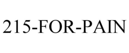 215-FOR-PAIN trademark