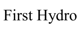 FIRST HYDRO trademark