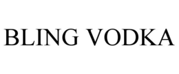 BLING VODKA trademark