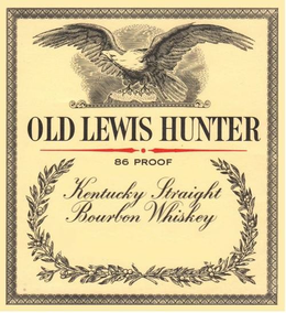OLD LEWIS HUNTER 86 PROOF KENTUCKY STRAIGHT BOURBON WHISKEY trademark