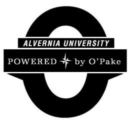 O ALVERNIA UNIVERSITY POWERED BY O'PAKE trademark