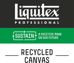 LIQUITEX PROFESSIONAL SUSTAIN A POSITIVE MARK ON OUR FUTURE RECYCLED CANVAS trademark