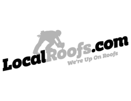 LOCALROOFS.COM WE'RE UP ON ROOFS trademark
