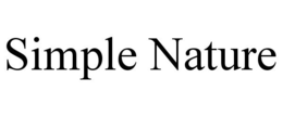 SIMPLE NATURE trademark