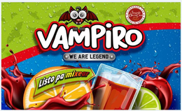 VAMPIRO WE ARE LEGEND LISTO PA MIXEAR ELABORADO CON SANGRITA DE LA CASA RECIPE SINCE 1950 EDMUNDO SÁNCHEZ HECHO EN MEXICO trademark