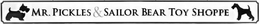 MR. PICKLES & SAILOR BEAR TOY SHOPPE trademark