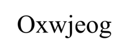 OXWJEOG trademark