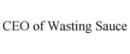 CEO OF WASTING SAUCE trademark
