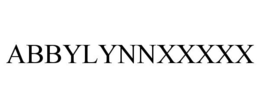 ABBYLYNNXXXXX trademark
