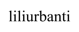 LILIURBANTI trademark