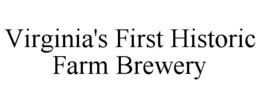 VIRGINIA'S FIRST HISTORIC FARM BREWERY trademark