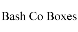 BASH CO BOXES trademark