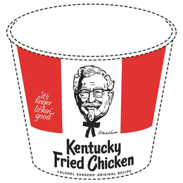 KENTUCKY FRIED CHICKEN COLONEL SANDERS' ORIGINAL RECIPE "IT'S FINGER LICKIN' GOOD" COL. HARLAND SANDERS trademark