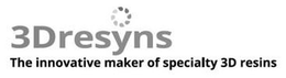 3DRESYNS THE INNOVATIVE MAKER OF SPECIALTY 3D RESINS trademark