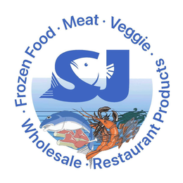 SJ WHOLESALE FROZEN FOOD MEAT VEGGIE RESTAURANT PRODUCTS trademark