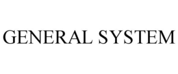 GENERAL SYSTEM trademark