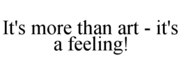 IT'S MORE THAN ART - IT'S A FEELING! trademark