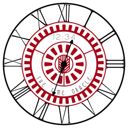 I II III IV V VI VII VIII IX X XI XII 12:34 THE TIME ORACLE trademark