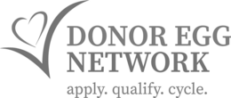 DONOR EGG NETWORK APPLY. QUALIFY. CYCLE. trademark