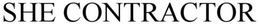 SHE CONTRACTOR trademark