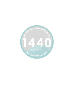 1440 ELECTROLYTES MAKE YOUR MINUTES COUNT 1440 MINUTES IN A DAY trademark