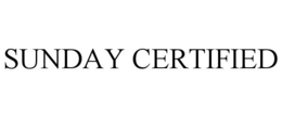 SUNDAY CERTIFIED trademark