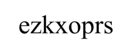 EZKXOPRS trademark
