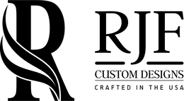 R RJF CUSTOM DESIGNS CRAFTED IN THE USA trademark