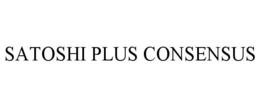 SATOSHI PLUS CONSENSUS trademark