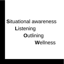 SITUATIONAL AWARENESS LISTENING OUTLINING WELLNESS trademark
