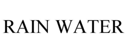 RAIN WATER trademark