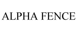 ALPHA FENCE trademark