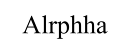 ALRPHHA trademark