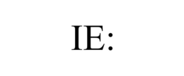 IE: trademark