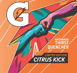 G GATORADE THIRST QUENCHER LIMITED EDITION CITRUS KICK trademark
