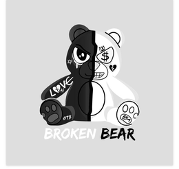 LOVE ME 100 $ OTB BBA BROKEN BEAR trademark