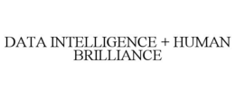 DATA INTELLIGENCE + HUMAN BRILLIANCE trademark