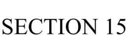 SECTION 15 trademark