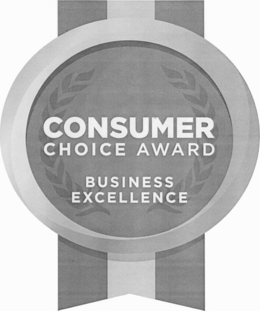 CONSUMER CHOICE AWARD BUSINESS EXCELLENCE trademark