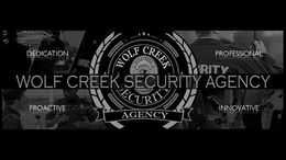 DEDICATION PROFESSIONAL PROACTIVE INNOVATIVE RISK SECURITY AGENCY WOLF CREEK SECURITY WOLF CREEK AGENCY SECURITY WCSA WOLF CREEK SECURITY AGENCY trademark
