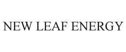 NEW LEAF ENERGY trademark