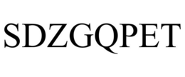 SDZGQPET trademark