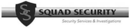SS SQUAD SECURITY SECURITY SERVICES & INVESTIGATIONS trademark