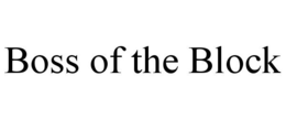 BOSS OF THE BLOCK trademark