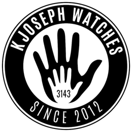 KJOSEPH WATCHES SINCE 2012 3143 trademark