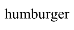 HUMBURGER trademark